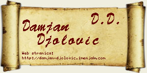 Damjan Đolović vizit kartica